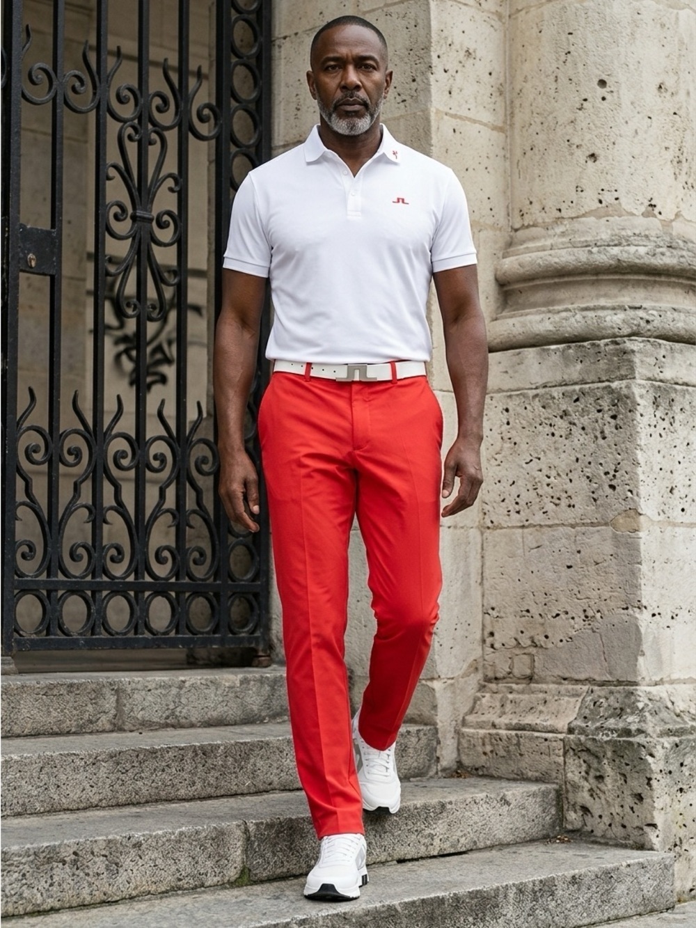 NWT J. Lindeberg Men’s Golf Vent Pants Cherry Red - Size 38x32